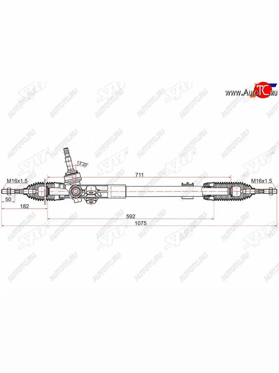 Рейка рулевая LHD SAT Hyundai IX35 LM дорестайлинг (2009-2013)  в Керчи Республика Крым