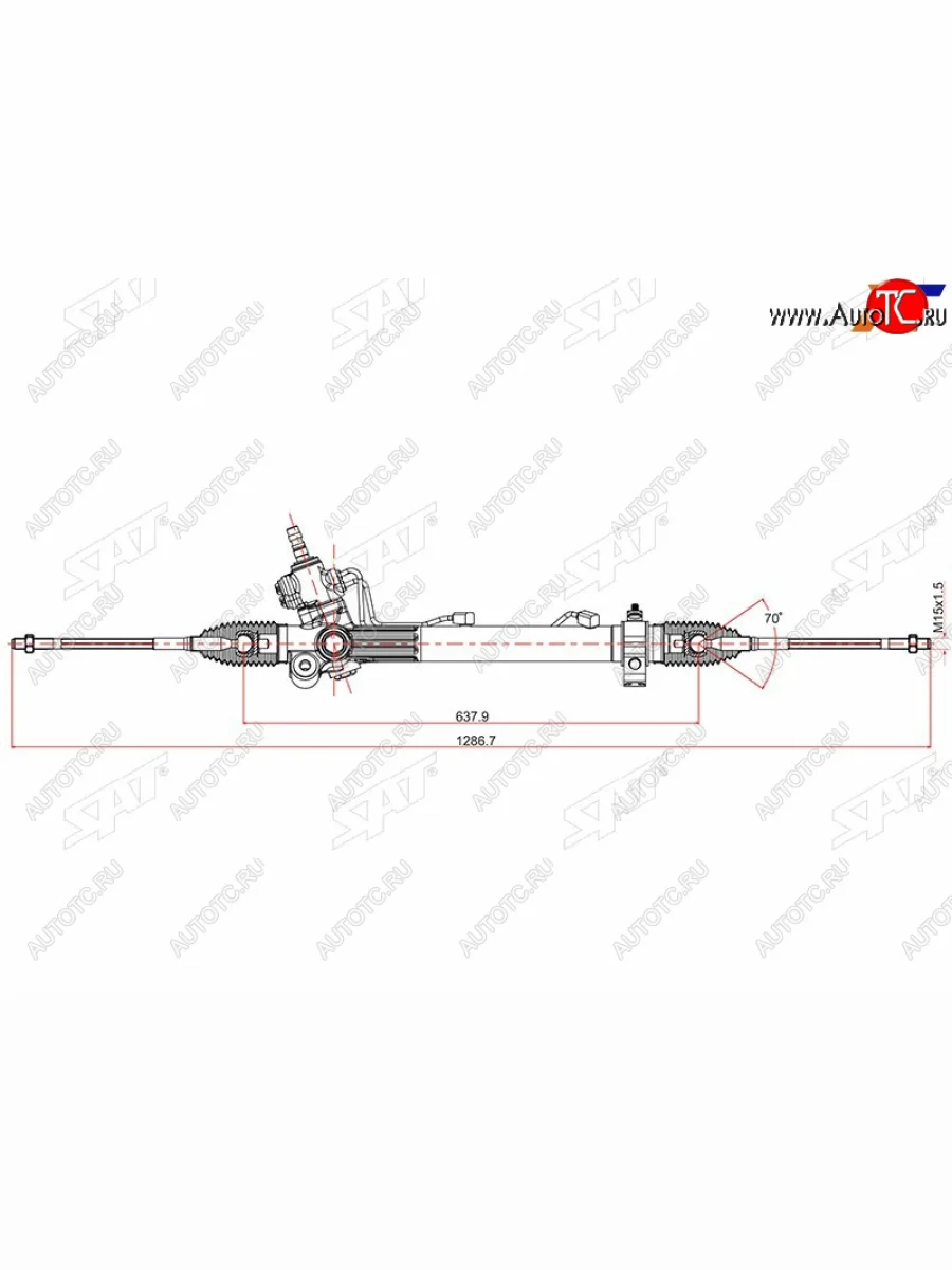 Рейка рулевая MCU15 4WD LHD SAT Lexus RX300 XU30 дорестайлинг (2003-2006)  в Керчи Республика Крым