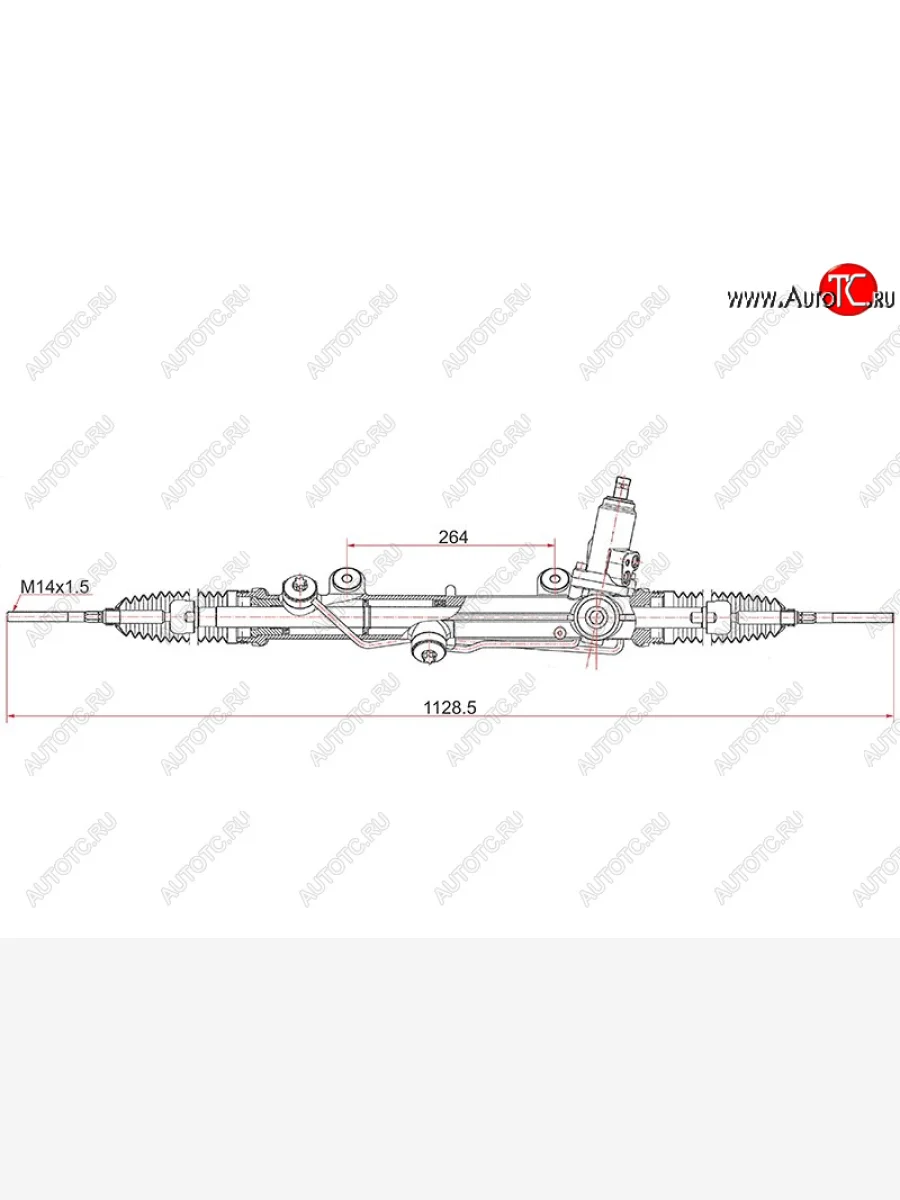 Рейка рулевая SAT  Mercedes-Benz C-Class (2000-2008) W203  в Керчи Республика Крым
