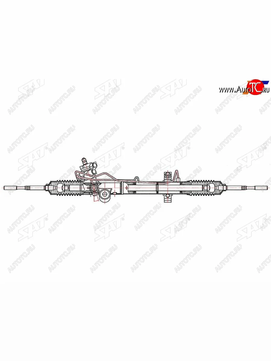 Рейка рулевая LHD SAT Nissan Murano 1 Z50 (2002-2009)  в Керчи Республика Крым