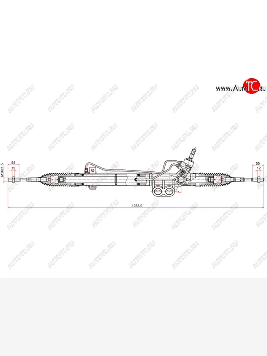 Рейка рулевая LHD SAT Nissan Pathfinder R51 рестайлинг (2009-2014)  в Керчи Республика Крым