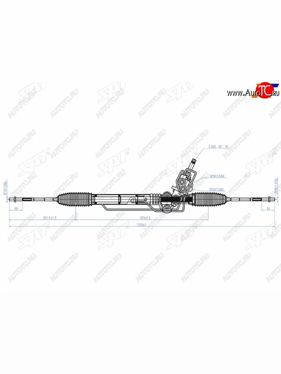 Рейка рулевая RHD SAT Subaru Legacy BL/B13 дорестайлинг седан (2003-2006)  в Керчи Республика Крым