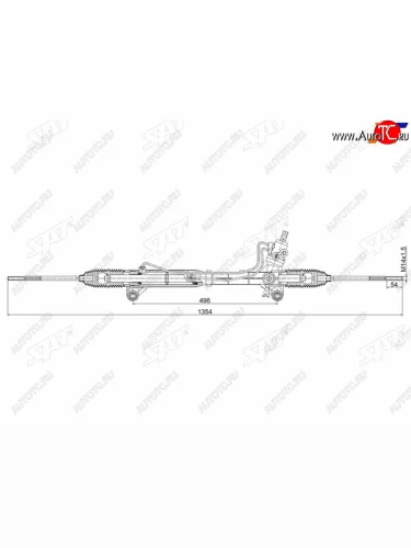 Рейка рулевая LHD SAT Suzuki Grand Vitara JT 3 двери дорестайлинг (2005-2008)