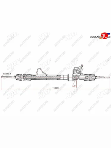 Рейка рулевая LHD SAT Suzuki Grand Vitara  3TD62, TL52 5 дверей (1997-2005)