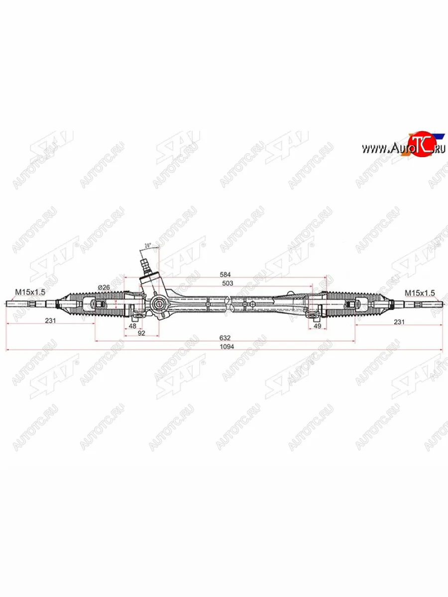 Рейка рулевая электрическая LHD SAT Toyota Corolla E150 седан дорестайлинг (2006-2010)  в Перми Пермском крае