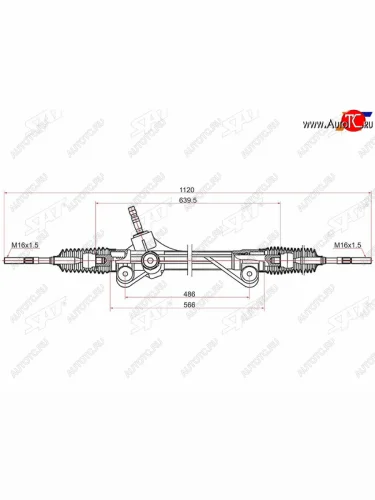 Рейка рулевая LHD SAT Toyota Highlander XU40 рестайлинг (2010-2013)