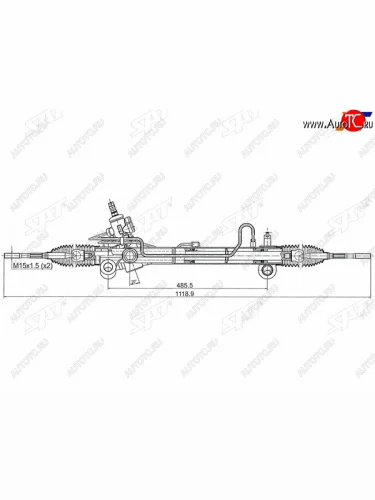 Рейка рулевая LHD SAT Lexus RX350 XU30 дорестайлинг (2003-2006)