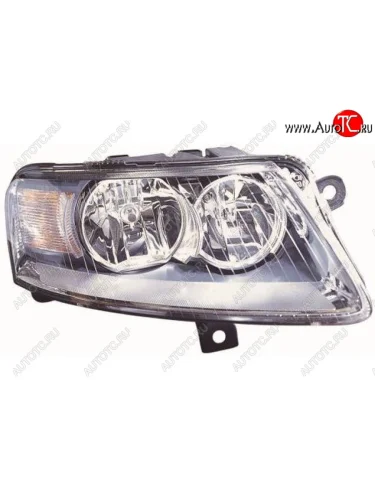 Фара правая (под корректор) DEPO Audi A6 C6 дорестайлинг, седан (2004-2008)