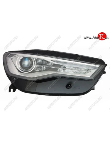 Фара правая (линзован, с электрокорректором) DEPO Audi A6  C7 (2014-2018) рестайлинг, седан