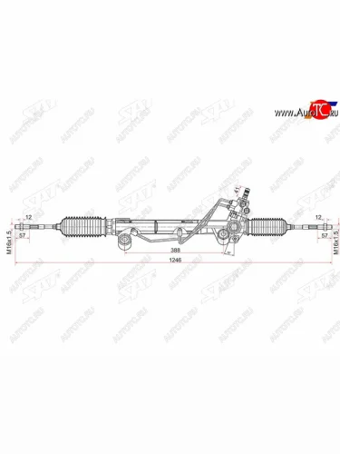Рейка рулевая LHD SAT Toyota Land Cruiser Prado J150 3-ий рестайлинг (2020-2025)