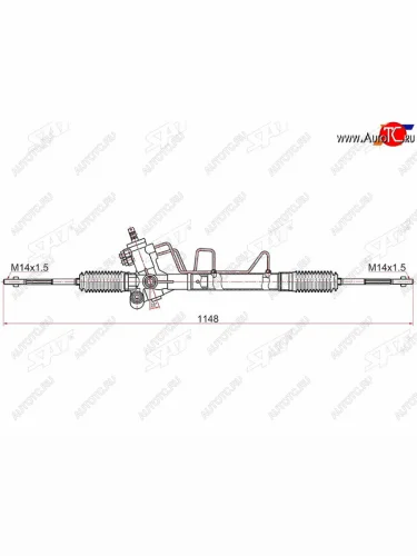 Рейка рулевая LHD SAT Toyota RAV4 CA20 3 дв. дорестайлинг (2000-2003)