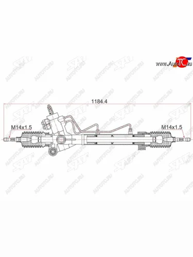 Рейка рулевая LHD SAT Toyota RAV4 XA10 3 дв. дорестайлинг (1994-1997)