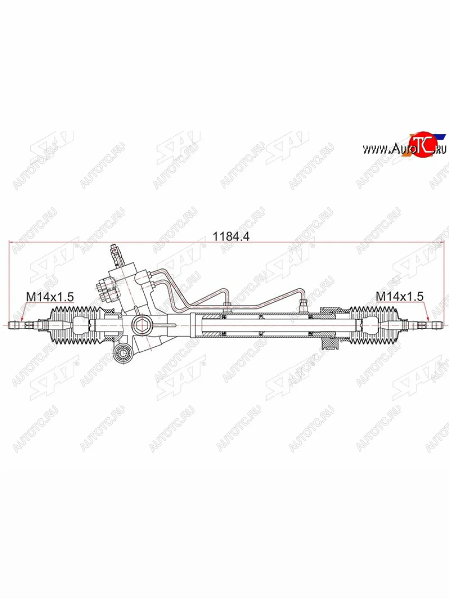 Рейка рулевая LHD SAT Toyota RAV4 XA10 5 дв. дорестайлинг (1994-1997)  в Воронеже Воронежской области