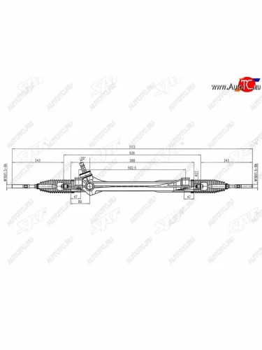 Рейка рулевая LHD SAT Toyota RAV4 XA30 5 дв. удлиненный 2-ой рестайлинг (2010-2013)