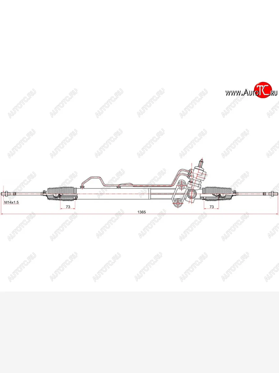 Рейка рулевая 2WD SAT Hyundai Starex/H1 A1 рестайлинг (2004-2007)  в Керчи Республика Крым