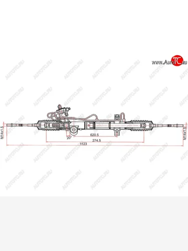 Рейка рулевая LHD SAT Nissan Teana  1 J31 (2005-2008) рестайлинг