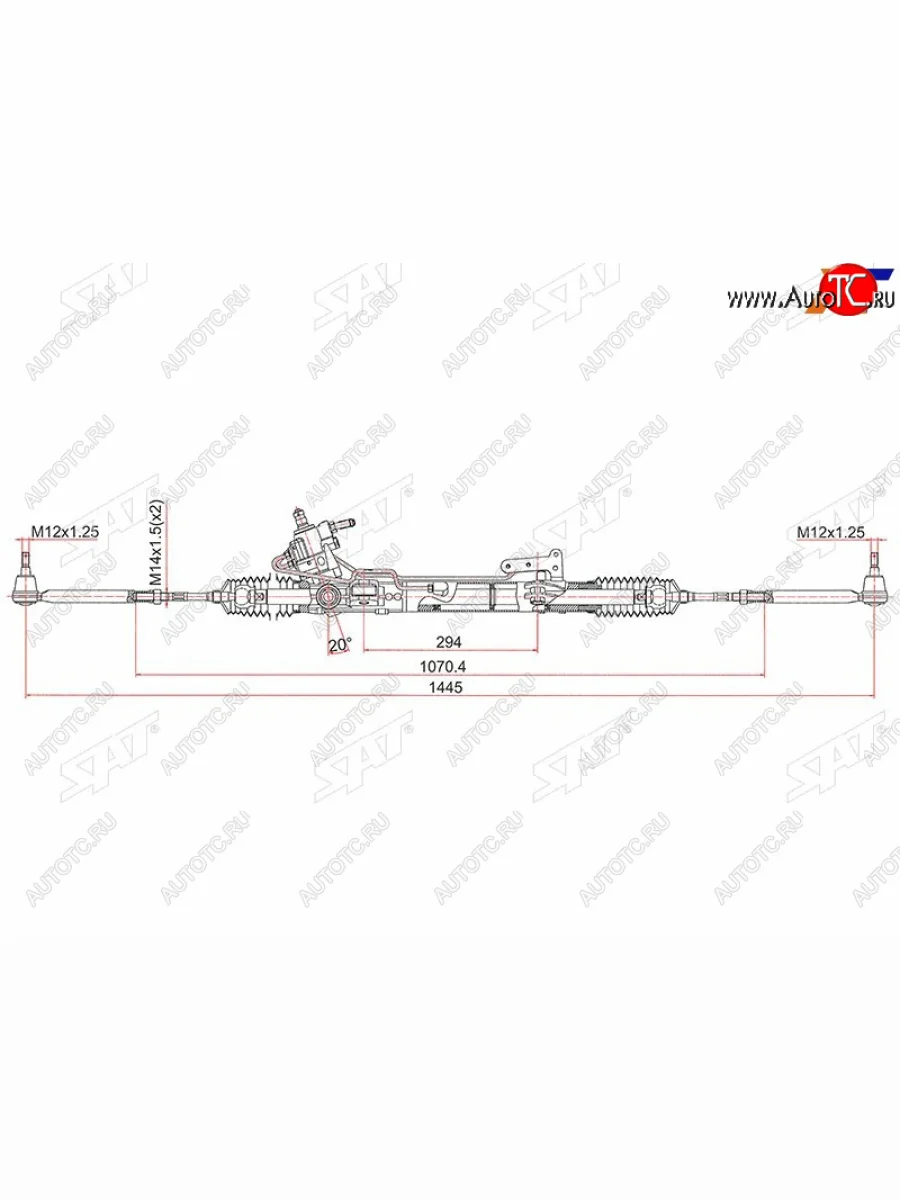 Рейка рулевая LHD SAT Nissan Teana 2 J32 дорестайлинг (2008-2011)  в Керчи Республика Крым