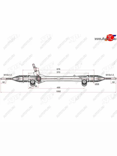 Рейка рулевая LHD SAT Toyota Camry XV55 1-ый рестайлинг (2014-2017)
