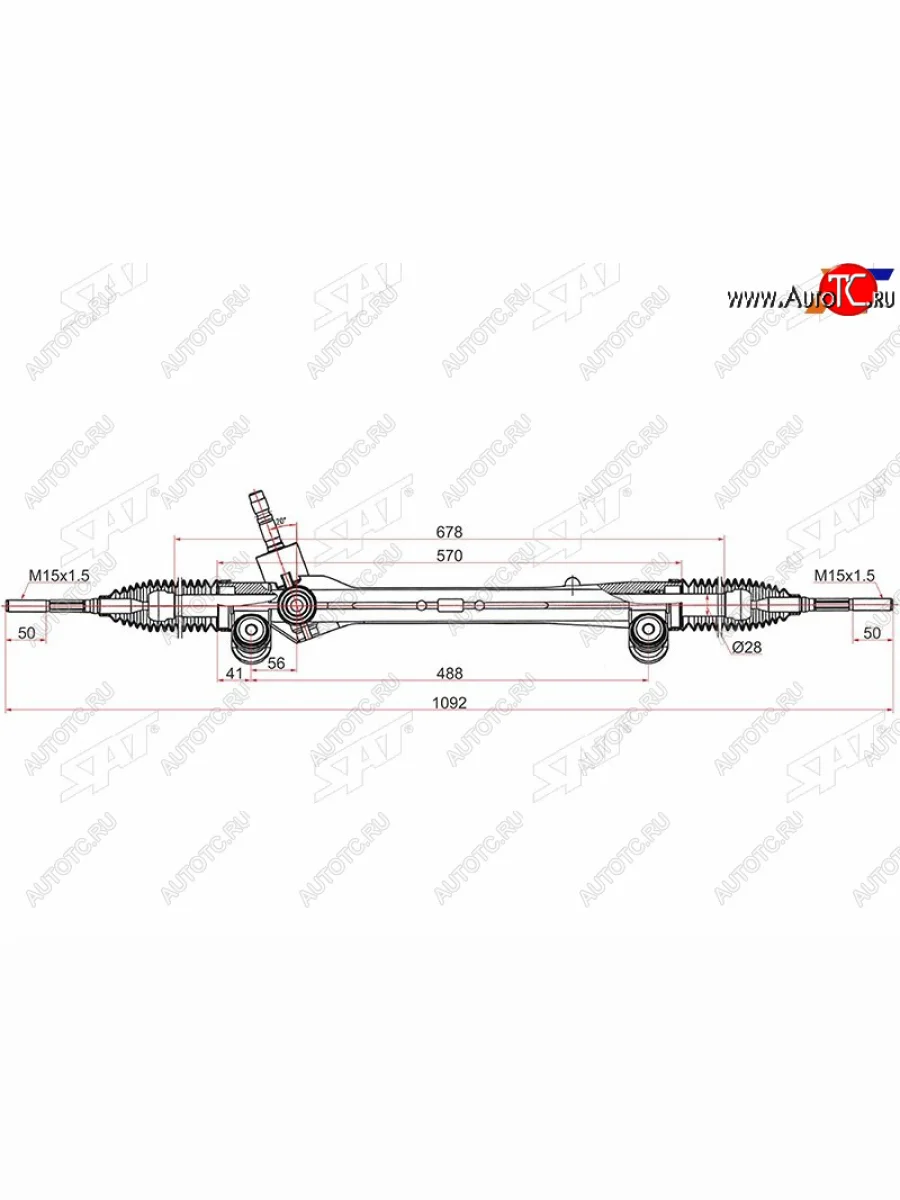 Рейка рулевая LHD SAT Toyota Camry XV55 1-ый рестайлинг (2014-2017)  в Воронеже Воронежской области