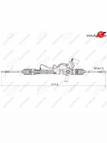 Рейка рулевая LHD SAT Toyota Corolla E100 седан (1991-2002)