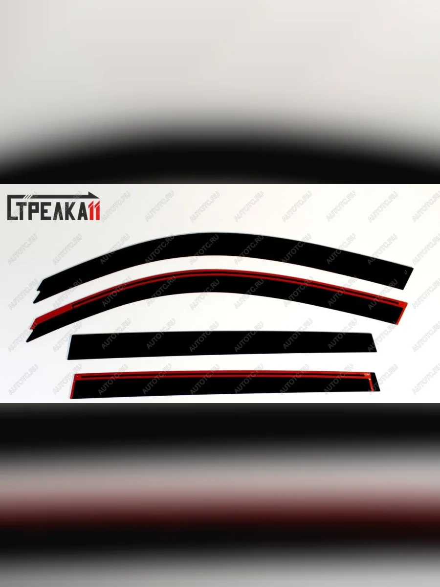 Дефлекторы окон 2D Стрелка11 BMW X3 G01 дорестайлинг (2017-2021) (черные)  в Самаре Самарской области