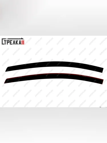Дефлекторы окон 2D Стрелка11 (черные) Hyundai Staria US4 (2021-2022)