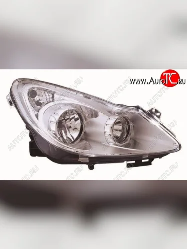 Правая фара (под корректор) DEPO Opel Corsa D дорестайлинг, хэтчбэк 3 дв. (2006-2010)