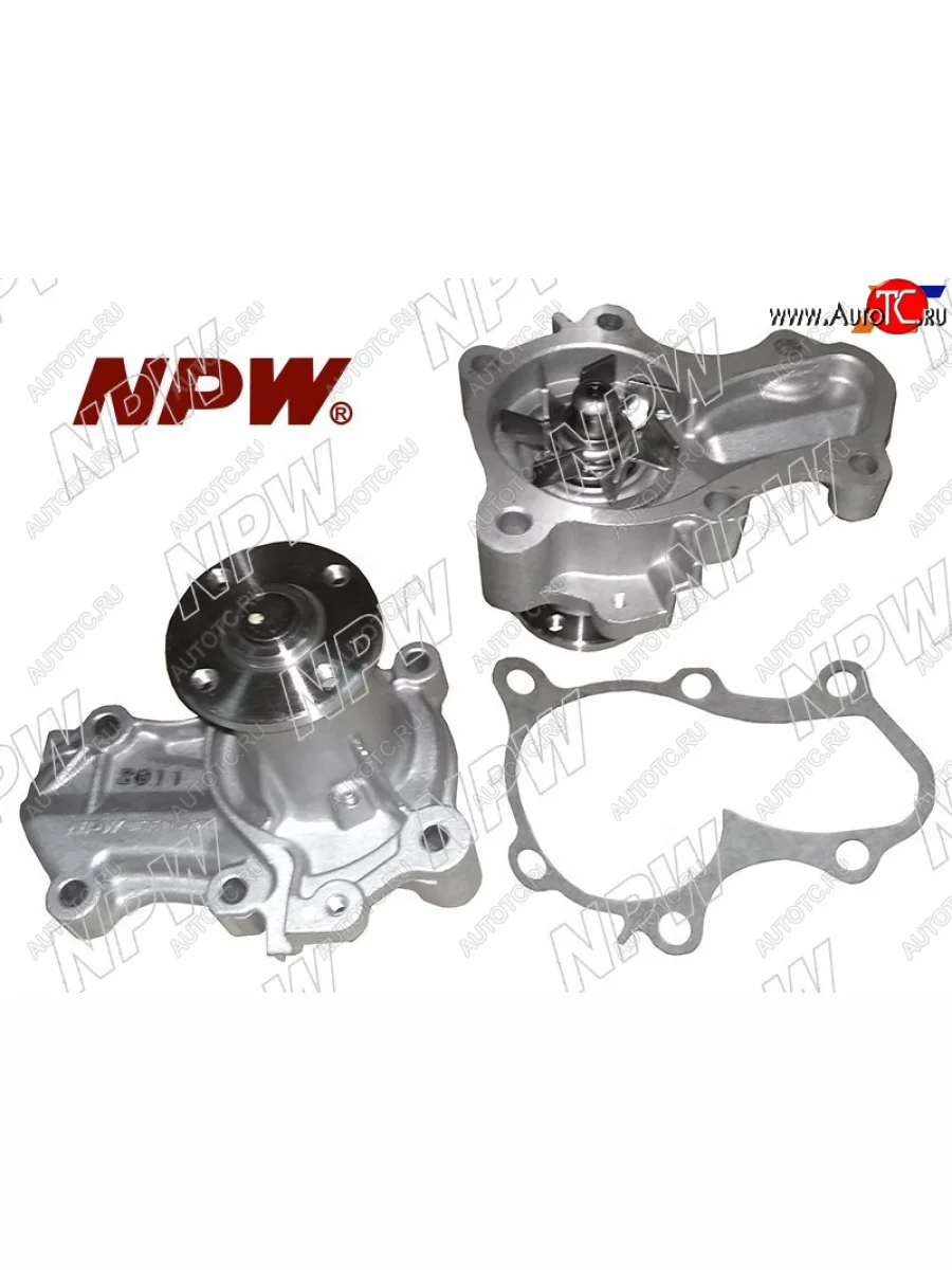Насос водяного охлаждения с прокладкой 4G1315 NPW Mitsubishi Colt Z20, Z30 хэтчбэк 3 дв. дорестайлинг (2002-2009)  с доставкой в г. Керчь