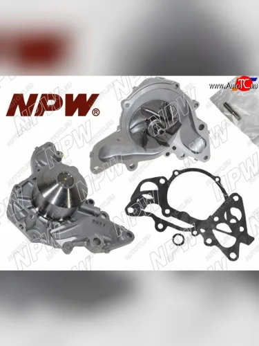 Насос водяного охлаждения с прокладкой 6G7273 NPW Mitsubishi Pajero Sport PA рестайлинг (2004-2008)