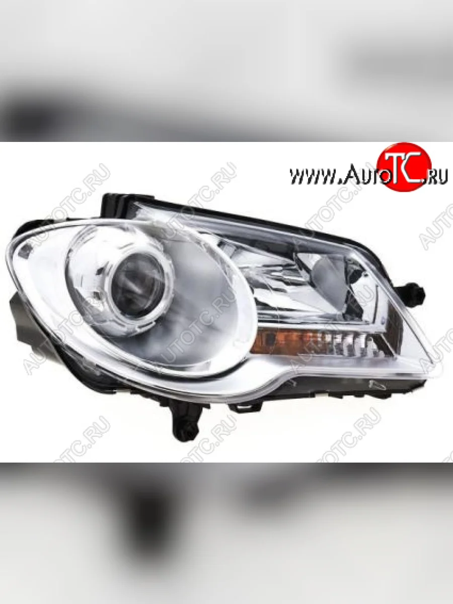 Правая фара (под корректор) DEPO Volkswagen Touareg 1 GP рестайлинг (2006-2010)  в Керчи Республика Крым