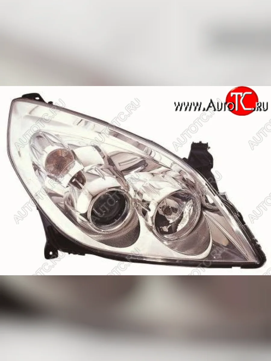 Правая фара (линзован, под корректор) DEPO Opel Vectra C седан рестайлинг (2005-2008)  с доставкой в г. Керчь