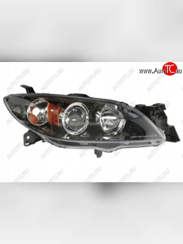 Правая фара (под корректор) DEPO Mazda 3/Axela BK дорестайлинг седан (2003-2006)