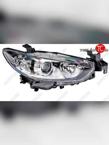 Правая фара (линзован, под корректор) DEPO Mazda 6 GJ дорестайлинг седан (2012-2015)