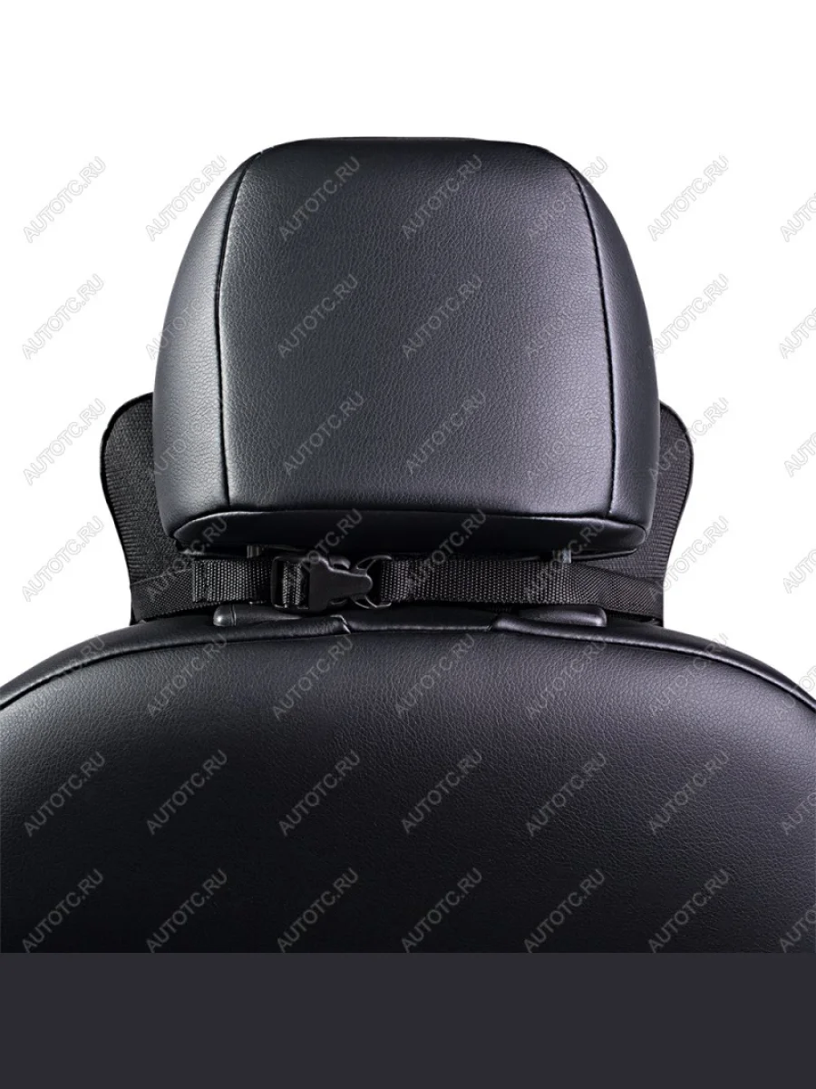 Подушка-косточка (жаккард) Lord Autofashion Mitsubishi L200 4  дорестайлинг (2006-2014) (черный, строчка Прямоугольник черная)  с доставкой в г. Керчь