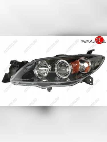 Левая фара (под корректор) DEPO Mazda 3/Axela BK дорестайлинг седан (2003-2006)