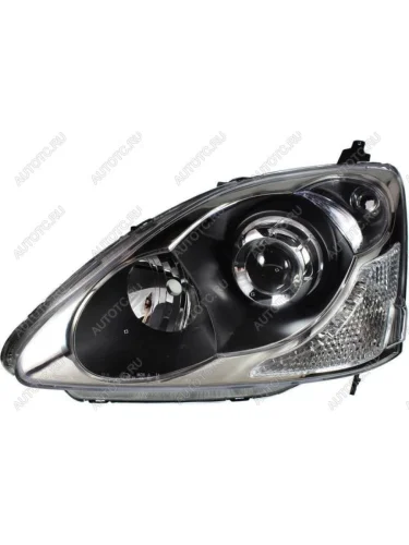 Левая фара (линзован, под корректор) DEPO Honda Civic EP хэтчбэк 3 дв. рестайлинг (2003-2006)