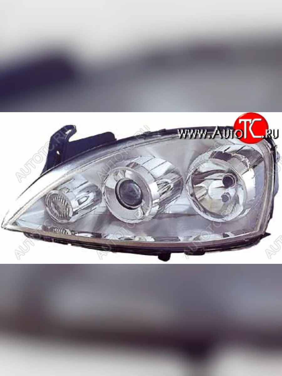 Левая фара (под корректор) DEPO Opel Corsa C (2000-2006)  с доставкой в г. Пермь