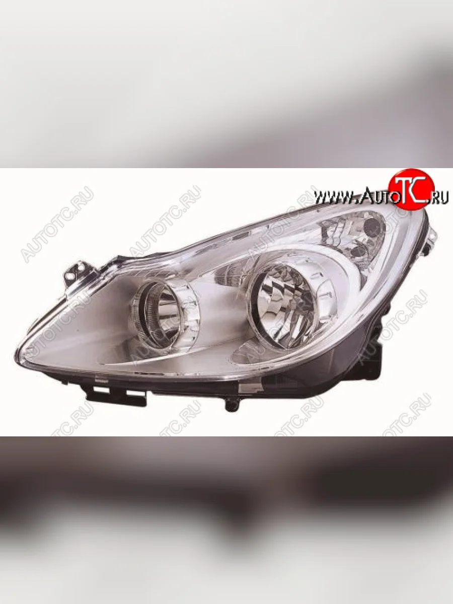 Левая фара (под корректор) DEPO Opel Corsa D дорестайлинг, хэтчбэк 3 дв. (2006-2010)  в Керчи Республика Крым