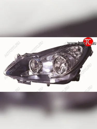 Левая фара (под корректор) DEPO Opel Corsa D дорестайлинг, хэтчбэк 3 дв. (2006-2010)