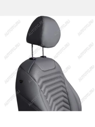 Комплект чехлов для сидений (РЗС 60/40 3Г Орегон) БАЙРОН ст ПРЕЗИДЕНТ Lord Autofashion (серый, вставка серая+темно-серая, строчка темно-серая) Лада ВАЗ XRAY (2016-2022)