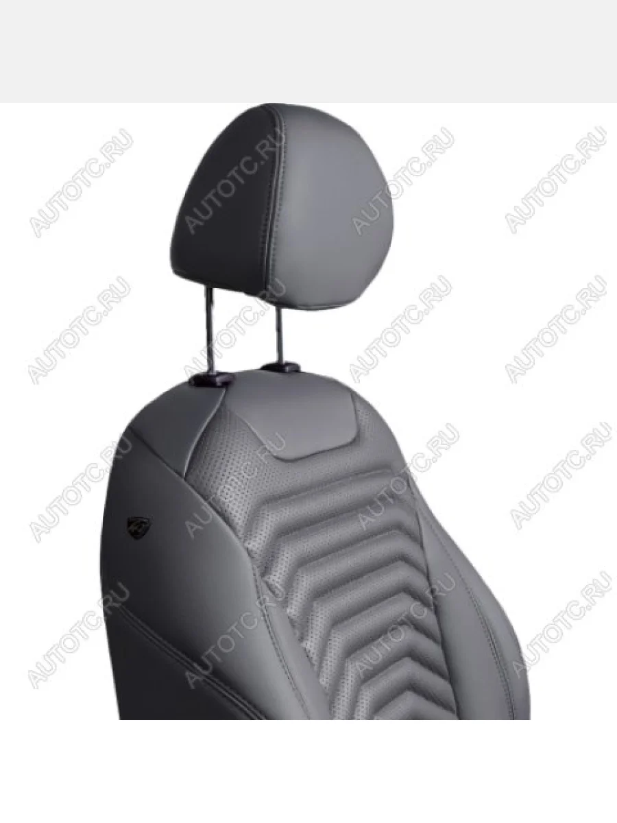 Комплект чехлов для сидений (РЗС 60/40 3Г Орегон) БАЙРОН ст ПРЕЗИДЕНТ Lord Autofashion Лада ВАЗ XRAY (2016-2022) (серый, вставка серая+темно-серая, строчка темно-серая)  в Керчи Республика Крым