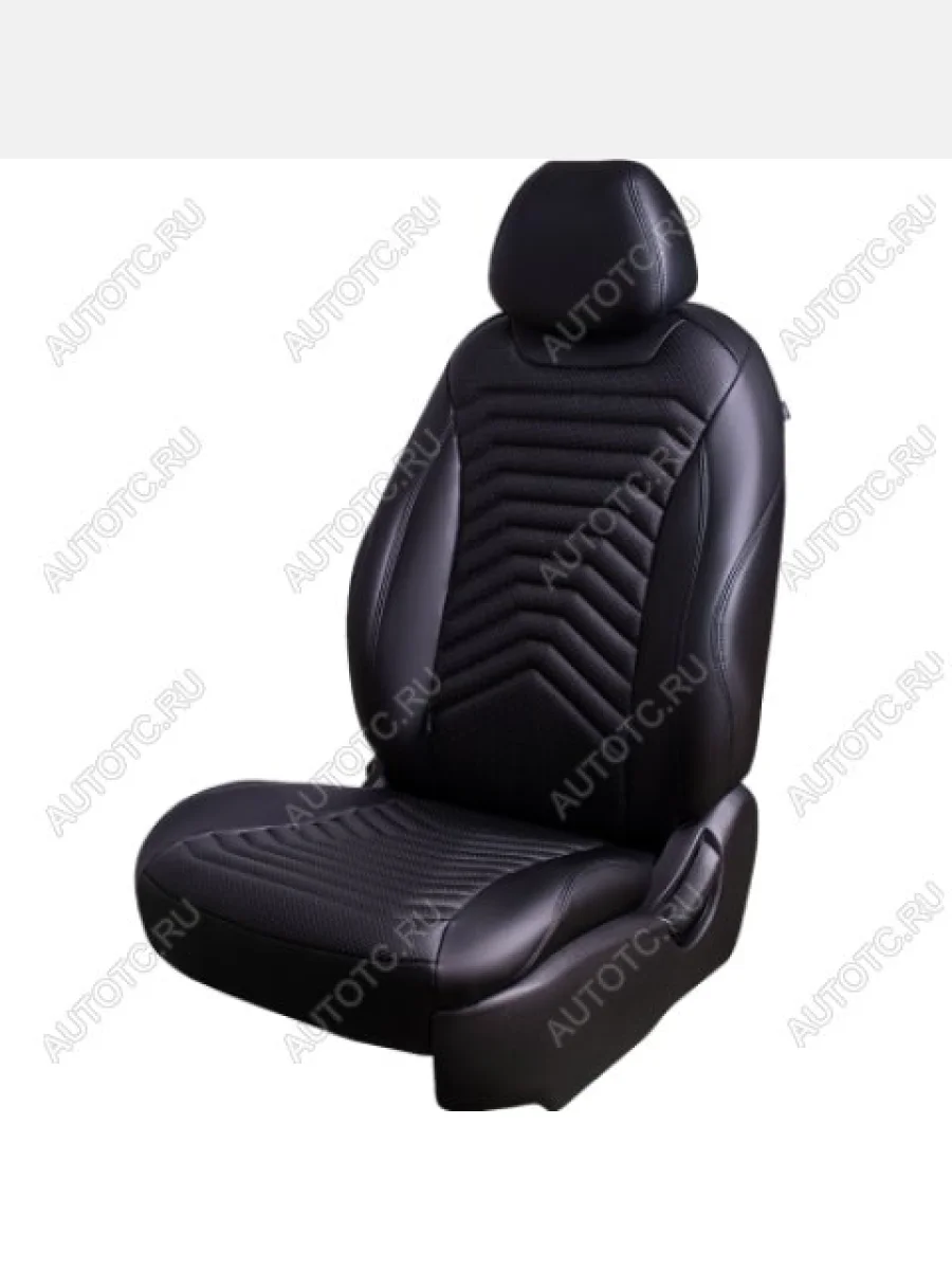 Комплект чехлов для сидений (РЗС 60/40 3Г Орегон) БАЙРОН ст ПРЕЗИДЕНТ Lord Autofashion  Лада ВАЗ XRAY (2016-2022) (черный, вставка черная, строчка черная)  в Самаре Самарской области