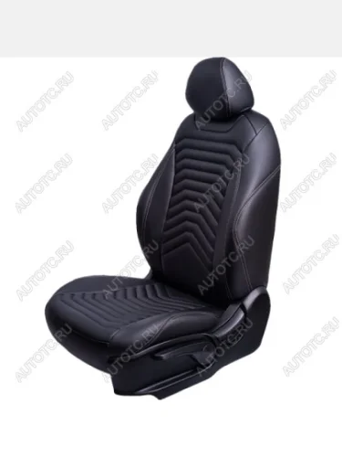 Комплект чехлов для сидений (РЗС 60/40 3Г Орегон) БАЙРОН ст ПРЕЗИДЕНТ Lord Autofashion (черный, вставка черная, строчка бежевая) Mitsubishi ASX дорестайлинг (2010-2012)