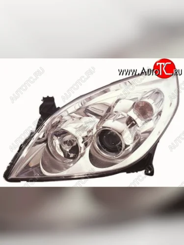 Левая фара (линзован, под корректор) DEPO Opel Vectra C седан рестайлинг (2005-2008)