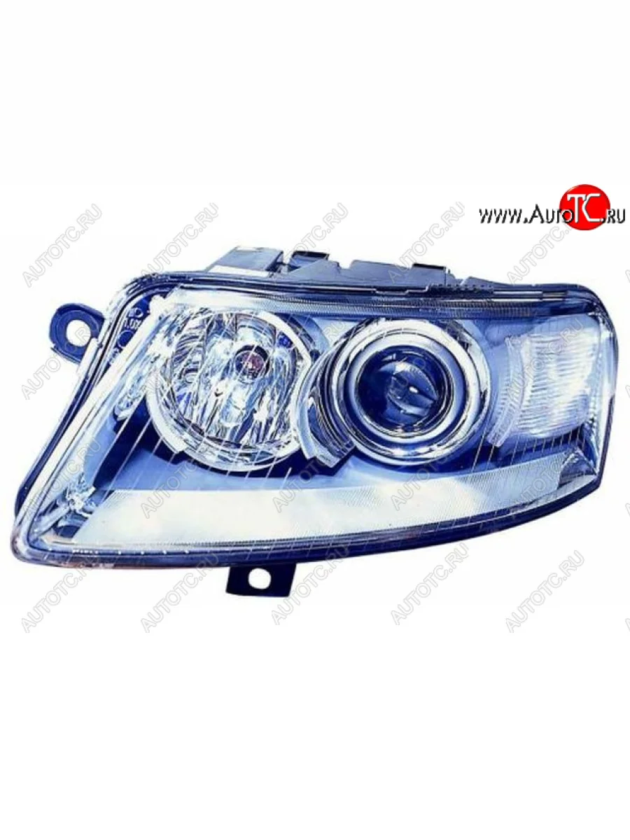 Левая фара (ксенон, под корректор) DEPO Audi A6 C6 дорестайлинг, седан (2004-2008)  в Самаре Самарской области