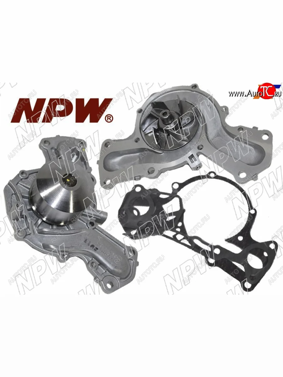 Насос водяного охлаждения с прокладкой 6G727475 NPW Mitsubishi Pajero 4 V90 2-ой рестайлинг (2014-2020)  в Керчи Республика Крым