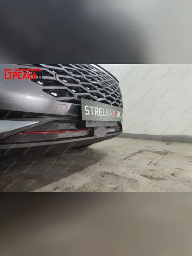 Защита радиатора (4 части) Стрелка11 Стандарт (хром) Omoda C5 (2021-2025)