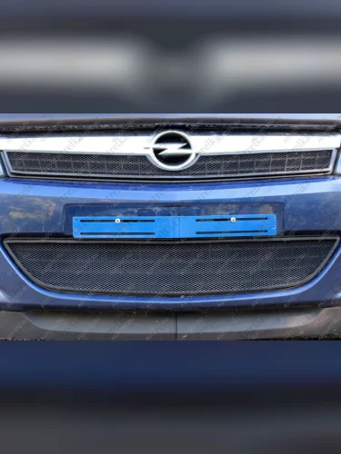 Защита радиатора (верх) Стрелка11 Стандарт (верх) Opel Astra H универсал рестайлинг (2007-2015)