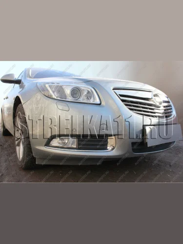 Защита радиатора Стрелка11 Стандарт (хром) Opel Insignia A дорестайлинг седан (2008-2013)