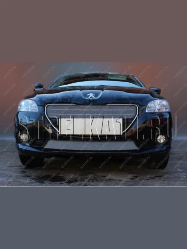 Защита радиатора (верх) Стрелка11 Стандарт (хром) Peugeot 301 (2012-2017)